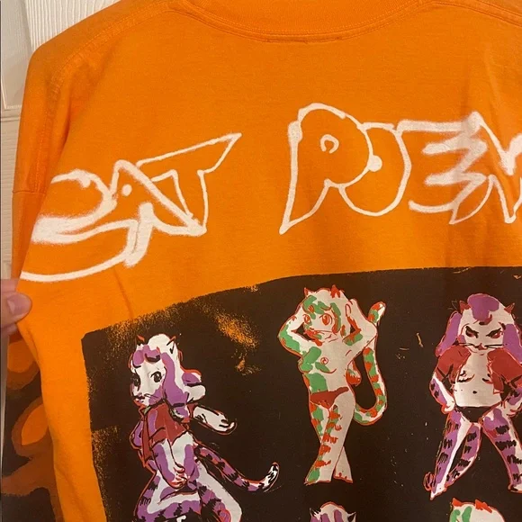 Come See Mr Porter Cat Poem Orange Cat Graphic Long Sleeve Shirt